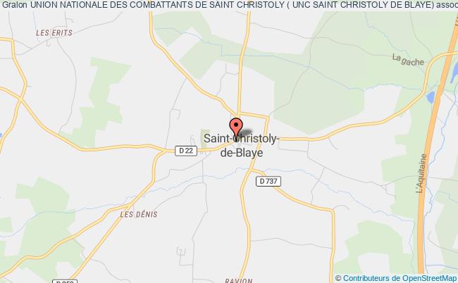 plan association Union Nationale Des Combattants De Saint Christoly ( Unc Saint Christoly De Blaye) Saint-Christoly-de-Blaye