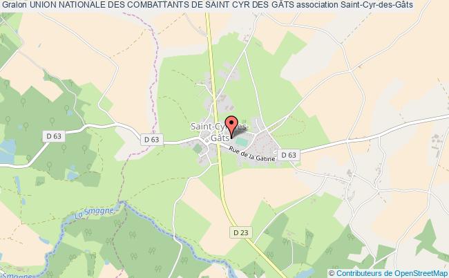 plan association Union Nationale Des Combattants De Saint Cyr Des GÂts Saint-Cyr-des-Gâts