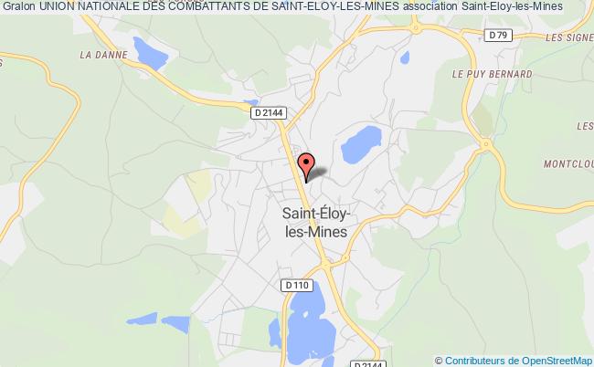 plan association Union Nationale Des Combattants De Saint-eloy-les-mines Saint-Éloy-les-Mines