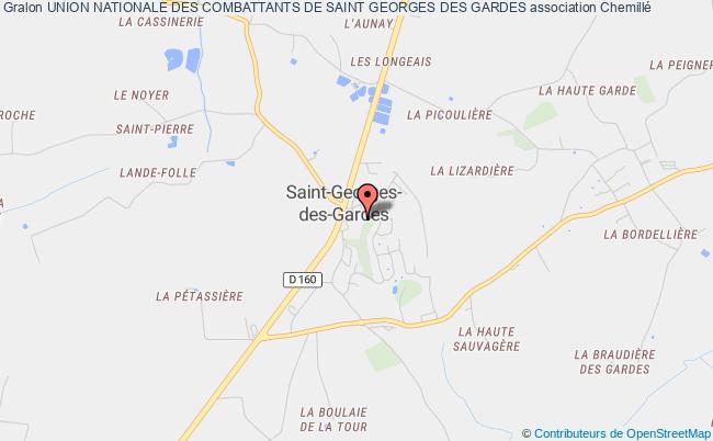 plan association Union Nationale Des Combattants De Saint Georges Des Gardes Chemillé-en-Anjou