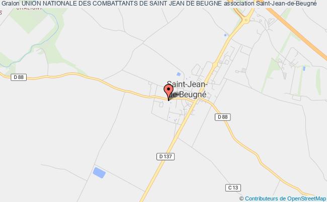 plan association Union Nationale Des Combattants De Saint Jean De Beugne Saint-Jean-de-Beugné