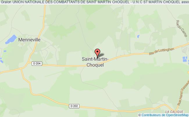 plan association Union Nationale Des Combattants De Saint Martin Choquel - U.n.c St Martin Choquel Saint-Martin-Choquel