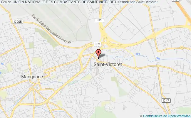 plan association Union Nationale Des Combattants De Saint Victoret Saint-Victoret