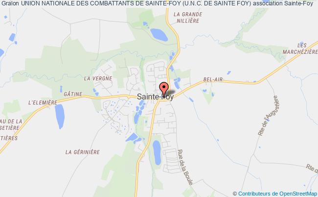 plan association Union Nationale Des Combattants De Sainte-foy (u.n.c. De Sainte Foy) Sainte-Foy