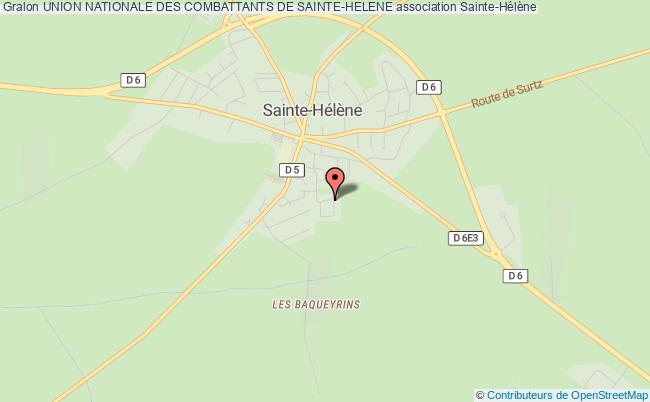 plan association Union Nationale Des Combattants De Sainte-helene Sainte-Hélène