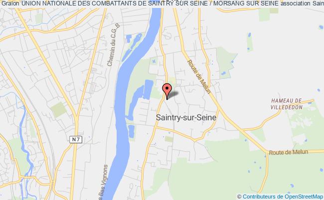 plan association Union Nationale Des Combattants De Saintry Sur Seine / Morsang Sur Seine Saintry-sur-Seine