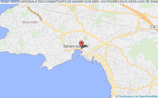 plan association Union Nationale Des Combattants De Sanary-sur-mer / Six-fours-les-plages (unc De Sanary/six-fours) Sanary-sur-Mer Cedex