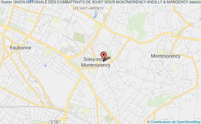 plan association Union Nationale Des Combattants De Soisy Sous Montmorency Andilly & Margency Soisy-sous-Montmorency