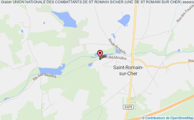 plan association Union Nationale Des Combattants De St Romain S/cher (unc De St Romain Sur Cher) Saint-Romain-sur-Cher