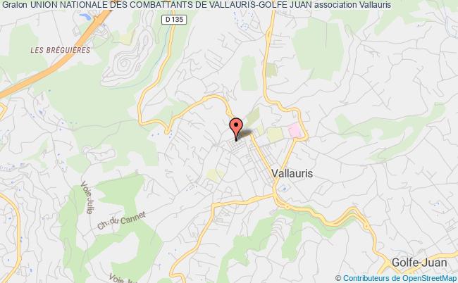 plan association Union Nationale Des Combattants De Vallauris-golfe Juan Vallauris