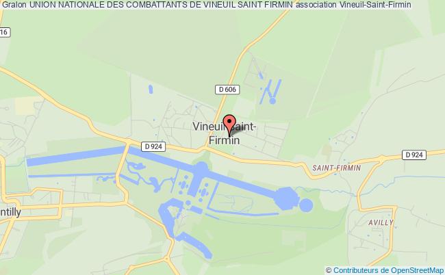 plan association Union Nationale Des Combattants De Vineuil Saint Firmin Vineuil-Saint-Firmin