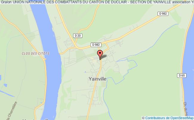 plan association Union Nationale Des Combattants Du Canton De Duclair - Section De Yainville Yainville
