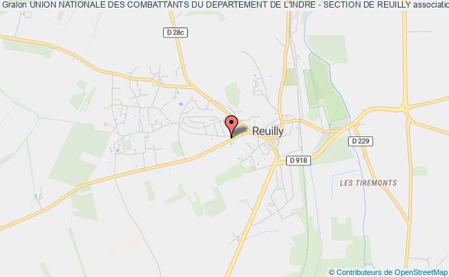 plan association Union Nationale Des Combattants Du Departement De L'indre - Section De Reuilly Reuilly