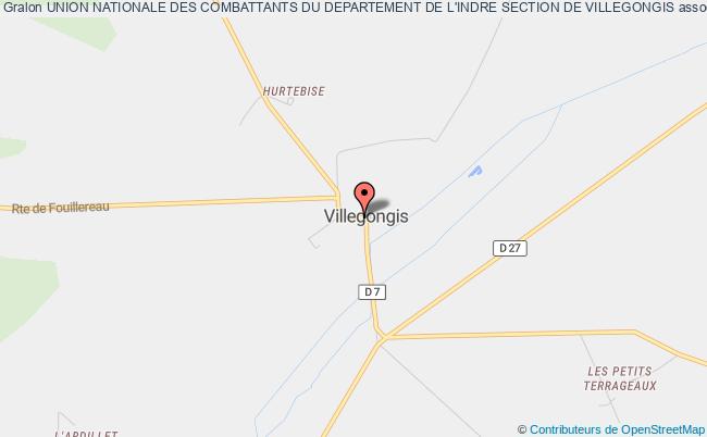 plan association Union Nationale Des Combattants Du Departement De L'indre Section De Villegongis Villegongis