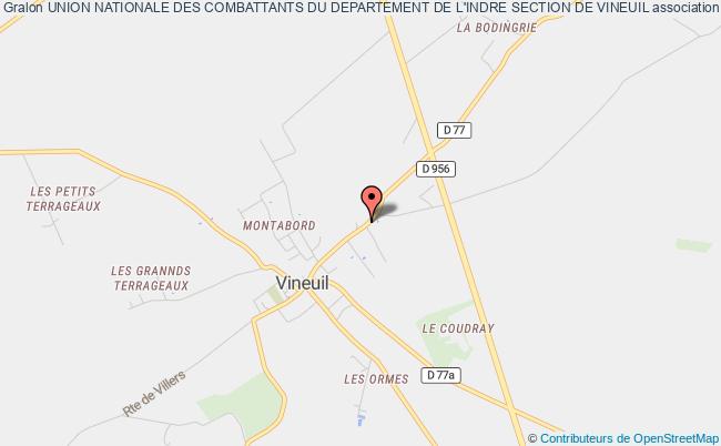 plan association Union Nationale Des Combattants Du Departement De L'indre Section De Vineuil Vineuil