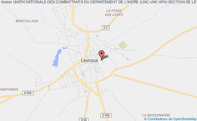 plan association Union Nationale Des Combattants Du Departement De L'indre (unc-unc Afn) Section De Levroux Levroux