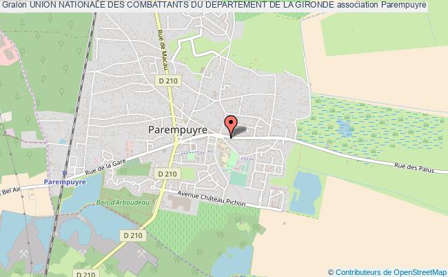 plan association Union Nationale Des Combattants Du Departement De La Gironde Parempuyre