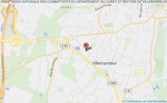 plan association Union Nationale Des Combattants Du Departement Du Loiret Et Section De Villemandeur Villemandeur