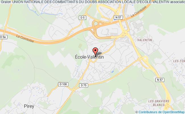 plan association Union Nationale Des Combattants Du Doubs Association Locale D'ecole-valentin École-Valentin