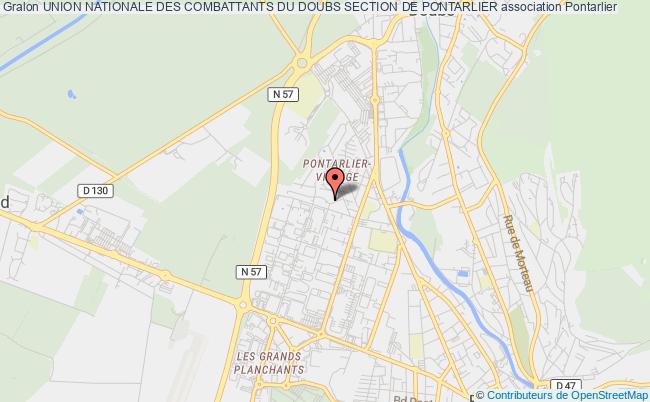 UNION NATIONALE DES COMBATTANTS DU DOUBS SECTION DE PONTARLIER