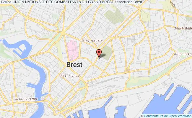 plan association Union Nationale Des Combattants Du Grand Brest Brest