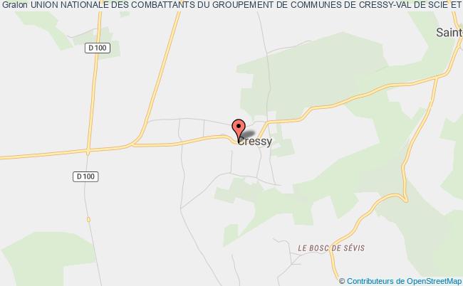 plan association Union Nationale Des Combattants Du Groupement De Communes De Cressy-val De Scie Et Gonneville Sur Scie Cressy