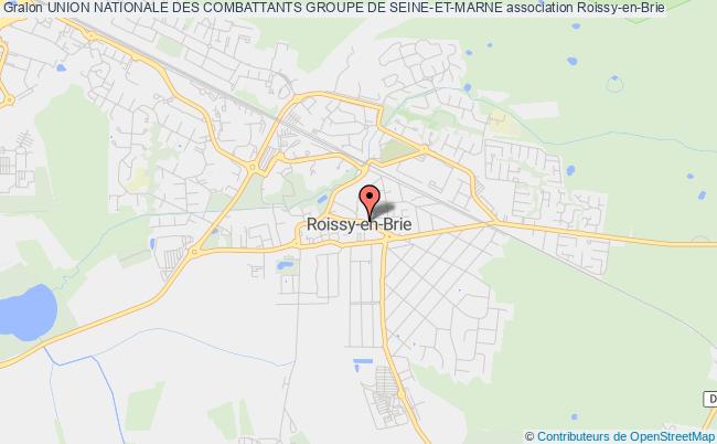 plan association Union Nationale Des Combattants Groupe De Seine-et-marne Roissy-en-Brie
