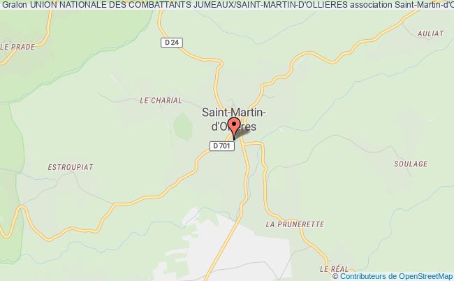 plan association Union Nationale Des Combattants Jumeaux/saint-martin-d'ollieres Saint-Martin-d'Ollières