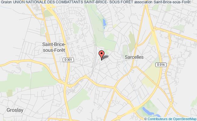plan association Union Nationale Des Combattants Saint-brice- Sous ForÊt Saint-Brice-sous-Forêt