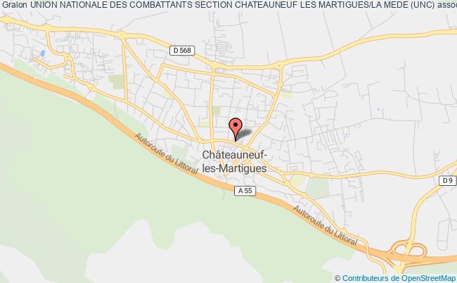 plan association Union Nationale Des Combattants Section Chateauneuf Les Martigues/la Mede (unc) Châteauneuf-les-Martigues