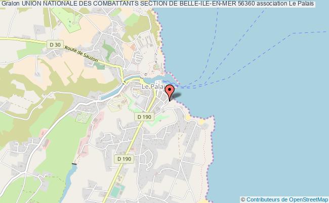 plan association Union Nationale Des Combattants Section De Belle-ile-en-mer 56360 Le    Palais