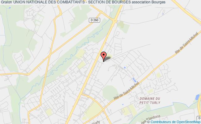 plan association Union Nationale Des Combattants - Section De Bourges Bourges