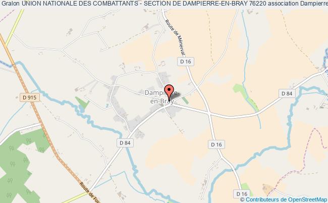 plan association Union Nationale Des Combattants - Section De Dampierre-en-bray 76220 Dampierre-en-Bray