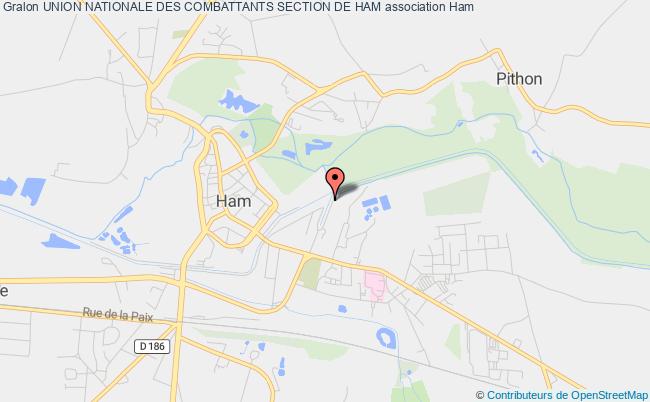 plan association Union Nationale Des Combattants Section De Ham Ham