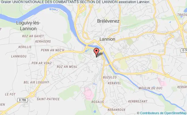 plan association Union Nationale Des Combattants Section De Lannion Lannion