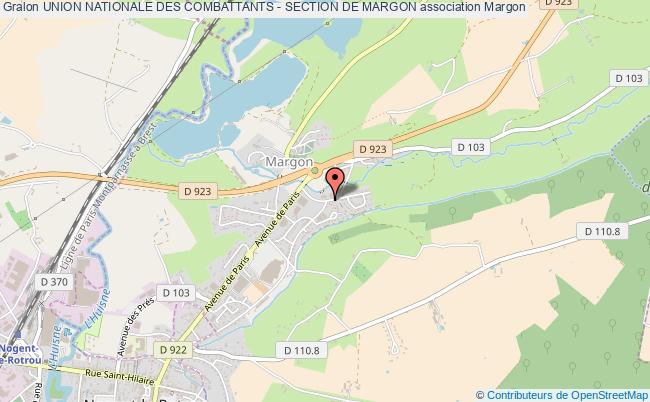 plan association Union Nationale Des Combattants - Section De Margon Margon