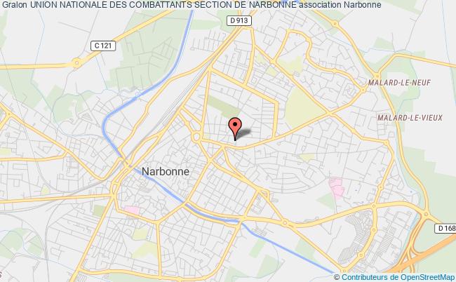 plan association Union Nationale Des Combattants Section De Narbonne Narbonne