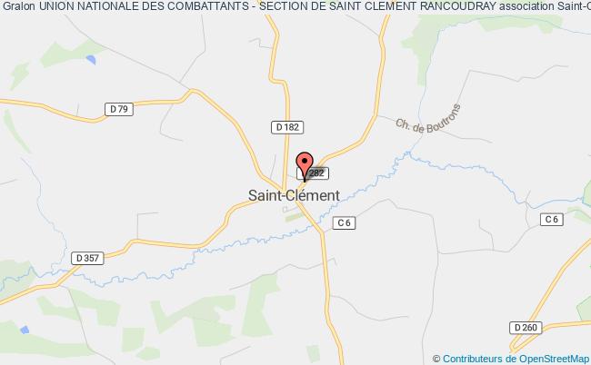 plan association Union Nationale Des Combattants - Section De Saint Clement Rancoudray Saint-Clément-Rancoudray