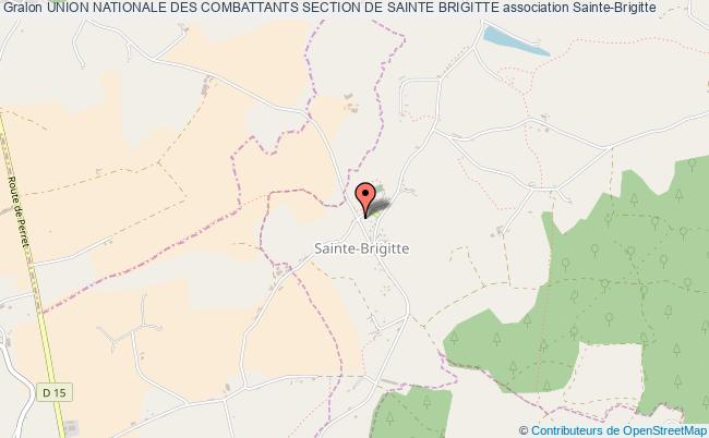plan association Union Nationale Des Combattants Section De Sainte Brigitte Sainte-Brigitte