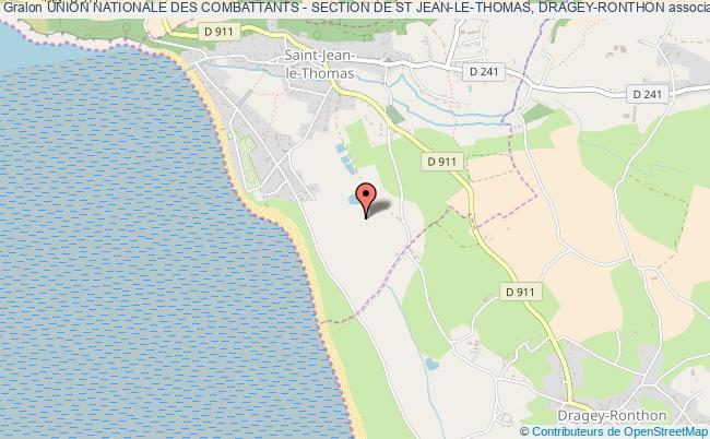 plan association Union Nationale Des Combattants - Section De St Jean-le-thomas, Dragey-ronthon Saint-Jean-le-Thomas