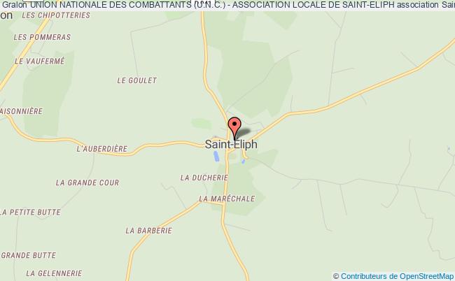 plan association Union Nationale Des Combattants (u.n.c.) - Association Locale De Saint-eliph Saint-Eliph