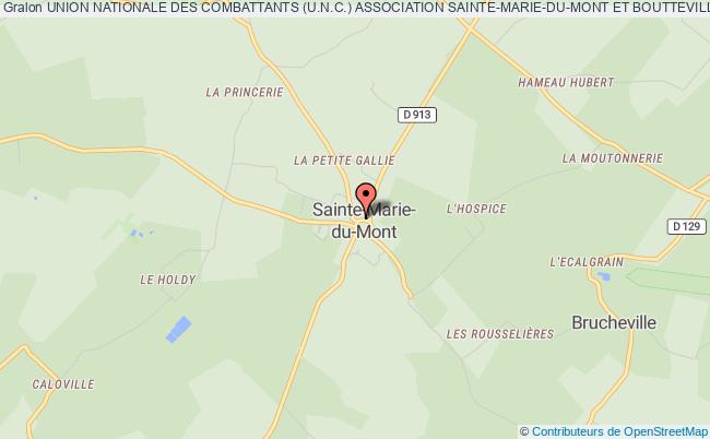 plan association Union Nationale Des Combattants (u.n.c.) Association Sainte-marie-du-mont Et Boutteville Sainte-Marie-du-Mont