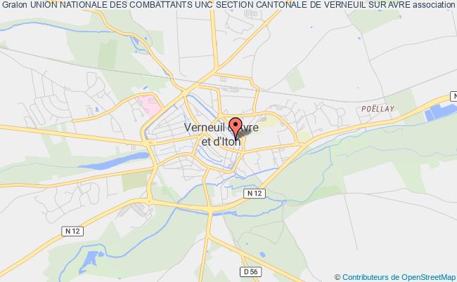 plan association Union Nationale Des Combattants Unc Section Cantonale De Verneuil Sur Avre Verneuil d'Avre et d'Iton
