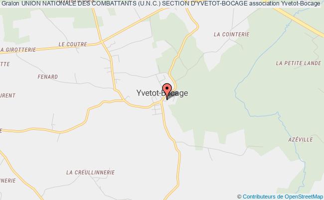 plan association Union Nationale Des Combattants (u.n.c.) Section D'yvetot-bocage Yvetot-Bocage
