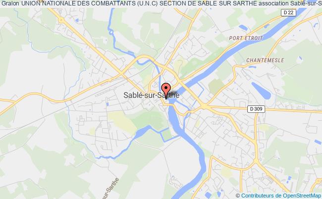 plan association Union Nationale Des Combattants (u.n.c) Section De Sable Sur Sarthe Sablé-sur-Sarthe