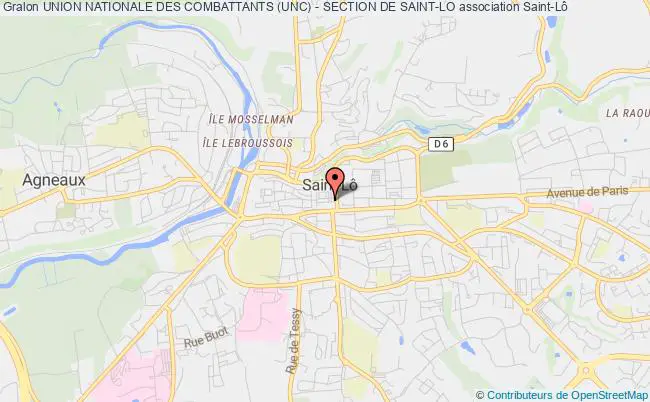 plan association Union Nationale Des Combattants (unc) - Section De Saint-lo Saint-Lô