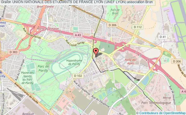 plan association Union Nationale Des Etudiants De France Lyon (unef Lyon) Bron
