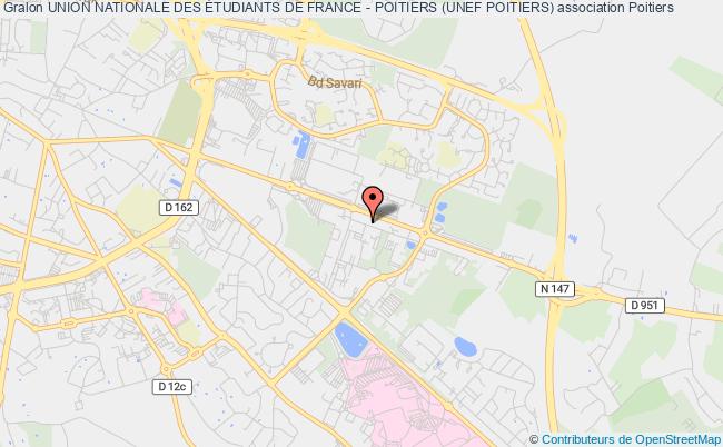 plan association Union Nationale Des Étudiants De France - Poitiers (unef Poitiers) Poitiers