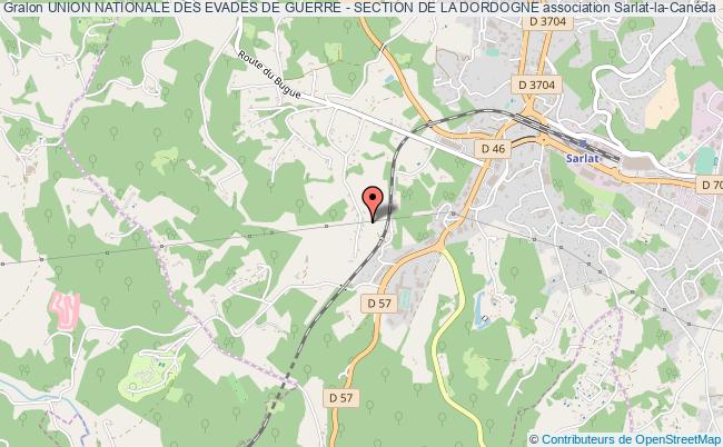 plan association Union Nationale Des Evades De Guerre - Section De La Dordogne Sarlat-la-Canéda