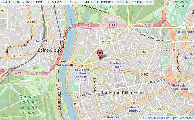 plan association Union Nationale Des Familles De FÉminicide Boulogne-Billancourt